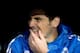 MADRID, SPAIN - SEPTEMBER 28: Goalkeeper Iker Casillas of Real Madrid CF sits on the bench prior to start the La Liga match between Real Madrid CF and Club Atletico de Madrid at Estadio Santiago Bernabeu on September 28, 2013 in Madrid, Spain. (Photo by Gonzalo Arroyo Moreno/Getty Images)