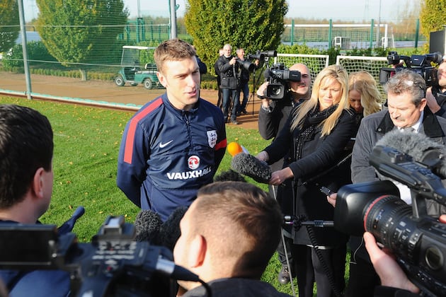 Rickie Lambert Speaks to the Press Ahead of England's Meeting with Chile