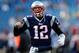 FOXBORO, MA - NOVEMBER 3: Tom Brady #12 of the New England Patriots reacts to the cheers of fans as he runs onto the field before a game with the Pittsburgh Steelers at Gillette Stadium on November 3, 2013 in Foxboro, Massachusetts. (Photo by Jim Rogash/Getty Images)