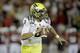 PALO ALTO, CA - NOVEMBER 07: Quarterback Marcus Mariota #8 of the Oregon Ducks looks to pass in the first half against the Stanford Cardinal at Stanford Stadium on November 7, 2013 in Palo Alto, California. (Photo by Ezra Shaw/Getty Images)