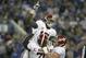 Oct 12, 2013; Lexington, KY, USA; Alabama Crimson Tide running back Kenyan Drake (17) celebrates with offensive lineman Cyrus Kouandjio (71) and offensive lineman Chad Lindsay (78) during the game against the Kentucky Wildcats at Commonwealth Stadium. Mandatory Credit: Mark Zerof-USA TODAY Sports