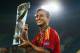 JERUSALEM, ISRAEL - JUNE 18: Thiago Alcantara of Spain poses with the trophy after winning the UEFA European U21 Championship final match against Italy at Teddy Stadium on June 18, 2013 in Jerusalem, Israel. (Photo by Alex Grimm/Getty Images)
