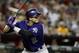 PHOENIX, AZ - SEPTEMBER 14: Troy Tulowitzki #2 of the Colorado Rockies bats against the Arizona Diamondbacks during the fifth inning of a MLB game at Chase Field on September 14, 2013 in Phoenix, Arizona. (Photo by Ralph Freso/Getty Images)
