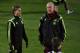 LAS ROZAS, SPAIN - NOVEMBER 13: Spain head coach Vicente del Bosque (R) speaks to Nacho Monreal during a training session international friendly against Equatorial Guinea on November 13, 2013 in Las Rozas, Spain. (Photo by Denis Doyle/Getty Images)