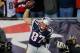 FOXBORO, MA - NOVEMBER 3: Rob Gronkowski #87 of the New England Patriots celebrates his touchdown in the 2nd half during a game with the Pittsburgh Steelers at Gillette Stadium on November 3, 2013 in Foxboro, Massachusetts. (Photo by Jim Rogash/Getty Images)