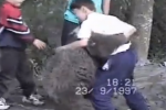 Russian Kids Wrestle a Bear
