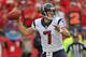 KANSAS CITY, MO - OCTOBER 20: Quarterback Case Keenum #7 of the Houston Texans throws a pass against the Kansas City Chiefs during the first half on October 20, 2013 at Arrowhead Stadium in Kansas City, Missouri. (Photo by Peter Aiken/Getty Images)