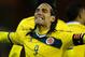 BRUSSELS, BELGIUM - NOVEMBER 14: Radamel Falcao of Columbia celebrates scoring their first goal during the International Friendly match between Belgium and Columbia at King Baudouin Stadium on November 14, 2013 in Brussels, Belgium. (Photo by Christopher Lee/Getty Images)