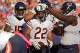 LANDOVER, MD - OCTOBER 20: Running back Matt Forte #22 of the Chicago Bears celebrates after scoring a touchdown in the fourth quarter against the Washington Redskins at FedExField on October 20, 2013 in Landover, Maryland. The Washington Redskins won, 45-41. (Photo by Patrick Smith/Getty Images)