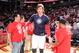 HOUSTON, TX - NOVEMBER 11: Omer Asik #3 of the Houston Rockets walks onto the court against the Toronto Raptors on November 11, 2013 at the Toyota Center in Houston, Texas. NOTE TO USER: User expressly acknowledges and agrees that, by downloading and or using this photograph, User is consenting to the terms and conditions of the Getty Images License Agreement. Mandatory Copyright Notice: Copyright 2013 NBAE (Photo by Bill Baptist/NBAE via Getty Images)