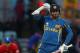 LONDON, ENGLAND - JUNE 13: Kumar Sangakkara of Sri Lanka celebrates hitting the winning runs during the ICC Champions Trophy Group A match between England and Sri Lanka at The Kia Oval on June 13, 2013 in London, England. (Photo by Paul Gilham/Getty Images)