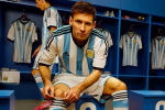 Messi Shows Off Argentina's World Cup Kit 