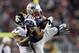 Nov 3, 2013; Foxborough, MA, USA; New England Patriots wide receiver Danny Amendola (80) pulls down a pass in front of Pittsburgh Steelers cornerback Ike Taylor (24) during the third quarter at Gillette Stadium. Mandatory Credit: Greg M. Cooper-USA TODAY Sports