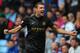 BIRMINGHAM, ENGLAND - SEPTEMBER 28: Manchester City player Edin Dzeko celebrates after scoring the second goal during the Barclays Premier League match between Aston Villa and Manchester City at Villa Park on September 28, 2013 in Birmingham, England. (Photo by Stu Forster/Getty Images)