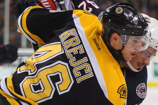 David Krejci Fine After Concussion Scare