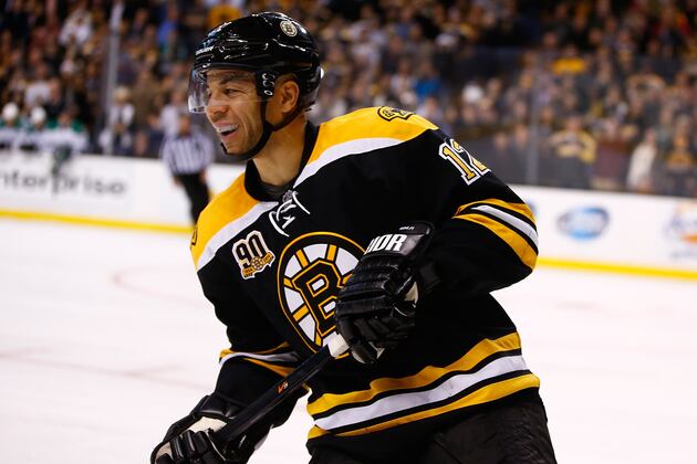 Bruins' Iginla: Fighting Makes Hockey Safer