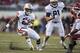 FAYETTEVILLE, AR - NOVEMBER 2: Tre Mason #21 of the Auburn Tigers rushes the ball against the Arkansas Razorbacks at Razorback Stadium on November 2, 2013 in Fayetteville, Arkansas. The Tigers defeated the Razorbacks 35-17. (Photo by Wesley Hitt/Getty Images)
