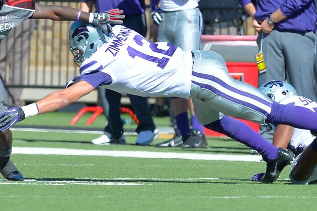 Safety Zimmerman on Crutches, out vs. TCU