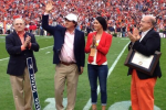 Dufner Honored at Auburn Football Game