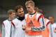 BARNET, ENGLAND - NOVEMBER 17: Heiko Westermann and Per Mertesacker of Germany chat during the Germany Training Session at The Hive on November 17, 2013 in Barnet, England. (Photo by Tony Marshall/Getty Images)