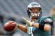 PHILADELPHIA, PA - NOVEMBER 17: Quarterback Nick Foles #9 of the Philadelphia Eagles throws during pre-game warm-ups before the start of their game against the Washington Redskins at Lincoln Financial Field on November 17, 2013 in Philadelphia, Pennsylvania. (Photo by Rich Schultz /Getty Images)