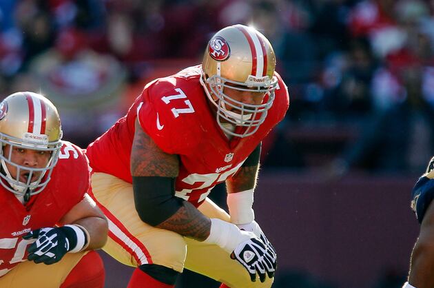 Mike Iupati (knee) Ruled out Remainder of Game vs. Saints