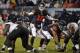 Nov 17, 2013; Chicago, IL, USA; Chicago Bears quarterback Josh McCown (12) calls a play against the Baltimore Ravens during the second half at Soldier Field. Mandatory Credit: Rob Grabowski-USA TODAY Sports