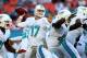 MIAMI GARDENS, FL - NOVEMBER 17: Ryan Tannehill #17 of the Miami Dolphins drops back to pass during their game against the San Diego Chargers at Sun Life Stadium on November 17, 2013 in Miami Gardens, Florida. (Photo by Streeter Lecka/Getty Images)