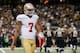 NEW ORLEANS, LA - NOVEMBER 17: Colin Kaepernick #7 of the San Francisco 49ers walks to the sideline after calling a timeout against the New Orleans Saints at Mercedes-Benz Superdome on November 17, 2013 in New Orleans, Louisiana. (Photo by Kevin C. Cox/Getty Images)