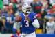 ORCHARD PARK, NY - NOVEMBER 17: EJ Manuel #3 of the Buffalo Bills looks to pass against the New York Jets at Ralph Wilson Stadium on November 17, 2013 in Orchard Park, New York. (Photo by Rick Stewart/Getty Images)