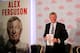 LONDON, ENGLAND - OCTOBER 22: Sir Alex Ferguson poses during a press conference ahead of the publication of his autobiography at the Institute of Directors on October 22, 2013 in London, England. (Photo by Clive Rose/Getty Images)