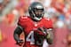 TAMPA, FL - NOVEMBER 17: Running back Bobby Rainey #43 of the Tampa Bay Buccaneers runs from the field after a touchdown run against the Atlanta Falcons November 17, 2013 at Raymond James Stadium in Tampa, Florida. Rainey scored three times and the Bucs won 41 - 28. (Photo by Al Messerschmidt/Getty Images)