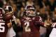 COLLEGE STATION, TX - NOVEMBER 09: Johnny Manziel #2 of the Texas A&M Aggies drops back to pass in the second half during the game against the Mississippi State Bulldogs at Kyle Field on November 9, 2013 in College Station, Texas. (Photo by Scott Halleran/Getty Images)