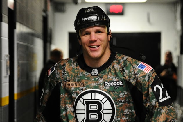 Bruins Dress Caron, Scratch Thornton on Monday