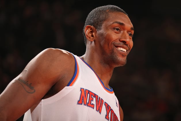 Report: Metta World Peace Has Fluid Drained from Left Knee