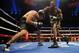 ATLANTIC CITY, NJ - OCTOBER 26: Deontay Wilder punches Nicolai Firtha during their heavyweight fight in Boardwalk Hall Arena on October 26, 2013 in Atlantic City, New Jersey. (Photo by Maddie Meyer/Getty Images)