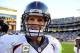 Nov 10, 2013; San Diego, CA, USA; Denver Broncos quarterback Peyton Manning (18) after a win against the San Diego Chargers at Qualcomm Stadium. The Broncos won 28-20. Mandatory Credit: Christopher Hanewinckel-USA TODAY Sports
