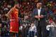 PHILADELPHIA, PA - NOVEMBER 8: Kyrie Irving #2 and Head Coach Mike Brown of the Cleveland Cavaliers speak with eachother against the Philadelphia 76ers at the Wells Fargo Center on November 8, 2013 in Philadelphia, Pennsylvania. NOTE TO USER: User expressly acknowledges and agrees that, by downloading and or using this photograph, User is consenting to the terms and conditions of the Getty Images License Agreement. Mandatory Copyright Notice: Copyright 2013 NBAE (Photo by Jesse D. Garrabrant/NBAE via Getty Images)