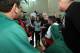 Freddie Roach goes off in the training gym shared by Pacquiao and Rios, which started a brawl between both camps.