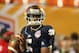 Jan 7, 2013; Miami, FL, USA; Notre Dame Fighting Irish quarterback Everett Golson (5) throws prior to the game against the Alabama Crimson Tide during the 2013 BCS Championship game at Sun Life Stadium. Alabama won 42-14. Mandatory Credit: Matthew Emmons-USA TODAY Sports
