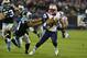 Patriots RB Shane Vereen (34) slipped through tackles and caused matchup problems for the Panthers defense.