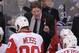 WINNIPEG, MB - NOVEMBER 4: Mike Babcock, head coach of the Detroit Red Wings, talks to his players on the bench in first period action in an NHL game against the Winnipeg Jets at the MTS Centre on November 4, 2013 in Winnipeg, Manitoba, Canada. (Photo by Marianne Helm/Getty Images)