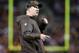 CLEVELAND, OH - NOVEMBER 3: Head coach Rob Chudzinski of the Cleveland Browns yells to his players during the second half against the Baltimore Ravens at FirstEnergy Stadium on November 3, 2013 in Cleveland, Ohio. The Browns defeated the Ravens 24-18. (Photo by Jason Miller/Getty Images)