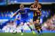 LONDON, ENGLAND - AUGUST 18: Kevin De Bruyne of Chelsea is challenged by James Chester of Hull City during the Barclays Premier League match between Chelsea and Hull City at Stamford Bridge on August 18, 2013 in London, England. (Photo by Richard Heathcote/Getty Images)