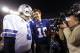 EAST RUTHERFORD, NJ - JANUARY 1: Tony Romo #9 of the Dallas Cowboys and Eli Manning #!0 of the New York Giants shake hands after their game at MetLife Stadium on January 1, 2012 in East Rutherford, New Jersey. (Photo by Rich Schultz /Getty Images)
