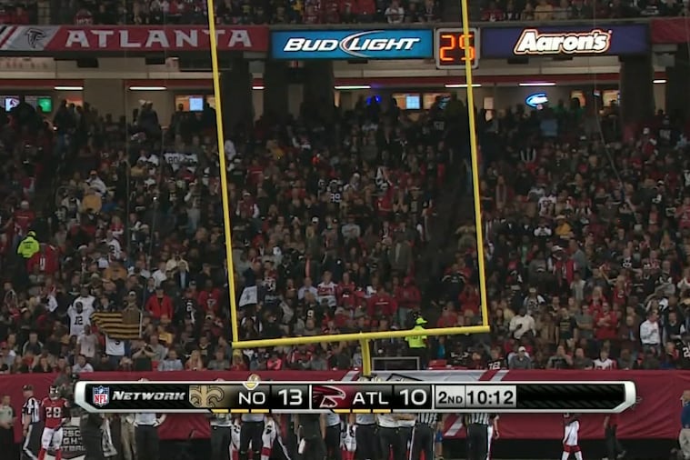 Saints' Jimmy Graham Bends Goal Post After Dunking Ball in TD Celebration