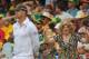 BRISBANE, AUSTRALIA - NOVEMBER 22: Members of the crowd gesture towards Kevin Pietersen of England during day two of the First Ashes Test match between Australia and England at The Gabba on November 22, 2013 in Brisbane, Australia. (Photo by Scott Barbour/Getty Images)