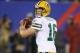 EAST RUTHERFORD, NJ - NOVEMBER 17: Scott Tolzien #16 of the Green Bay Packers in action against the New York Giants during their game at MetLife Stadium on November 17, 2013 in East Rutherford, New Jersey. (Photo by Al Bello/Getty Images)
