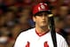 ST LOUIS, MO - OCTOBER 27: David Freese #23 of the St. Louis Cardinals looks on against the Boston Red Sox during Game Four of the 2013 World Series at Busch Stadium on October 27, 2013 in St Louis, Missouri. (Photo by Dilip Vishwanat/Getty Images)