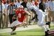 LINCOLN, NE - NOVEMBER 10: Running back Ameer Abdullah #8 of the Nebraska Cornhuskers looks for an opening in the Penn State Nittany Lions defense during their game at Memorial Stadium on November 10, 2012 in Lincoln, Nebraska. Nebraska beat Penn State 32-23. (Photo by Eric Francis/Getty Images)